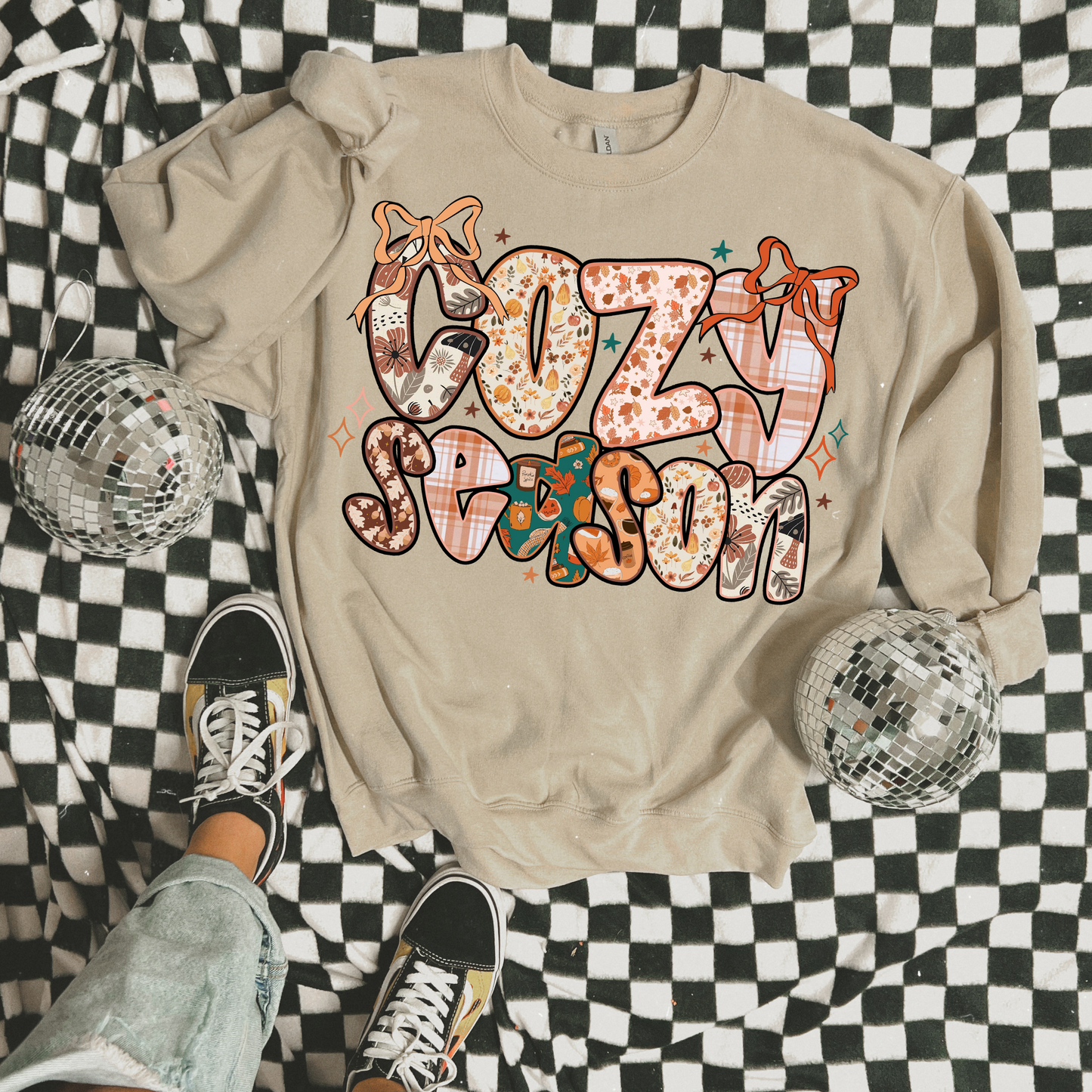 Cozy Season Bows Transfer