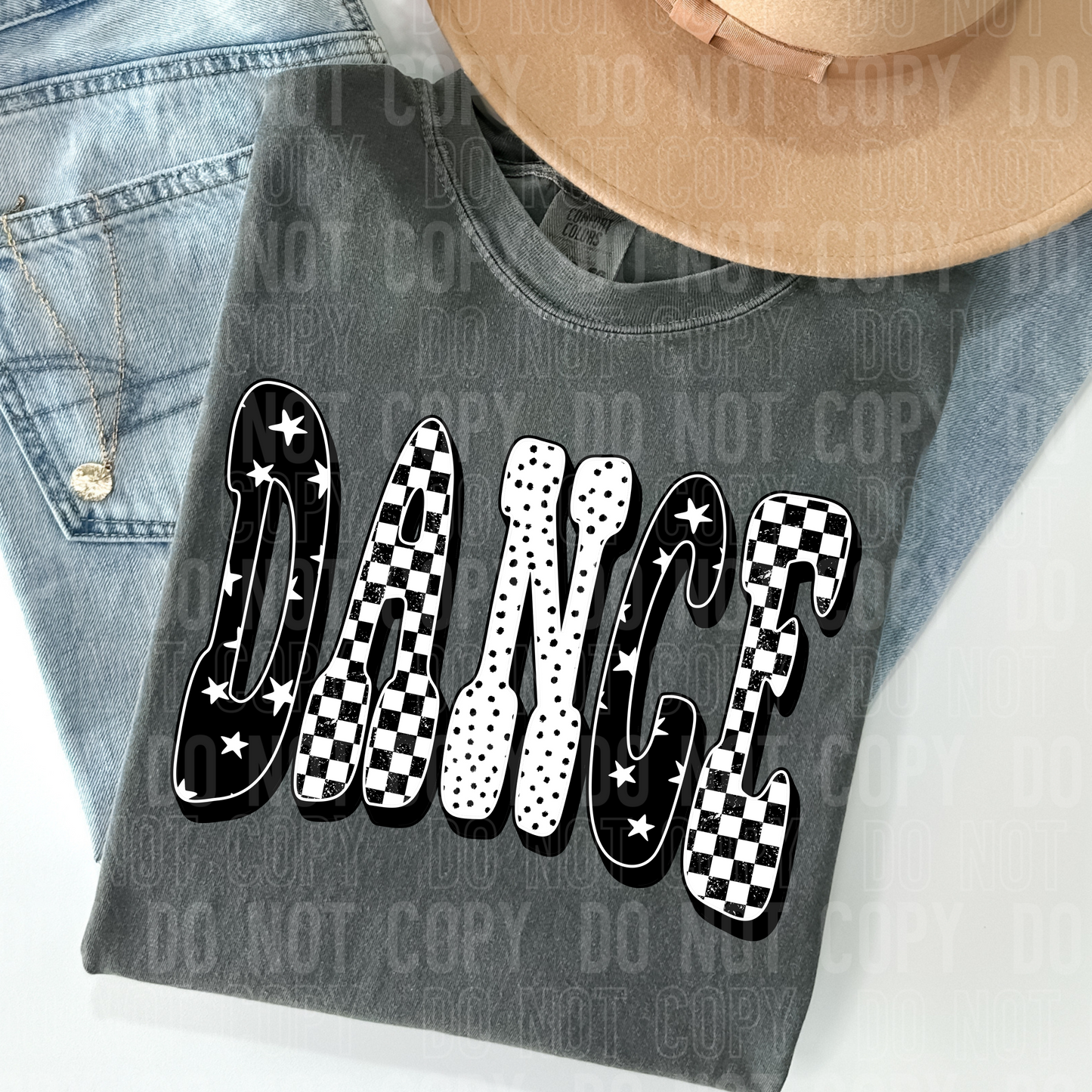 CHEER/DANCE CHECKERED TRANSFER