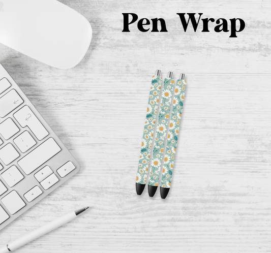 Daisy Pen Wrap Transfer