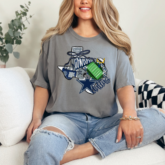 Dallas Cowboy Game Day Coquette Transfer