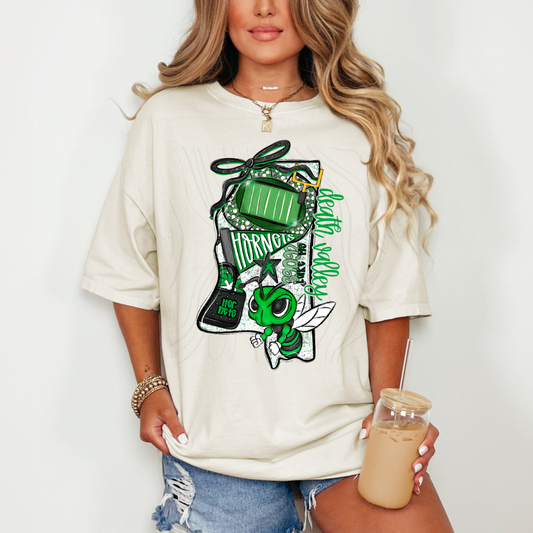 Death Valley Hornets Game Day Coquette Transfer