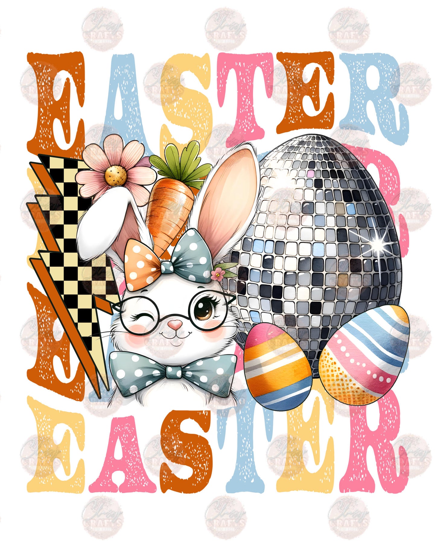 Disco Easter **Two Part * Sold Separately** Transfer