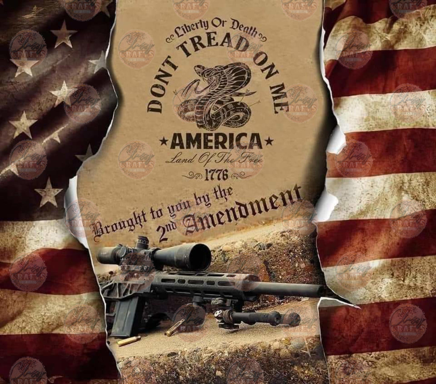 Don't Tread On Me Tumbler Wrap