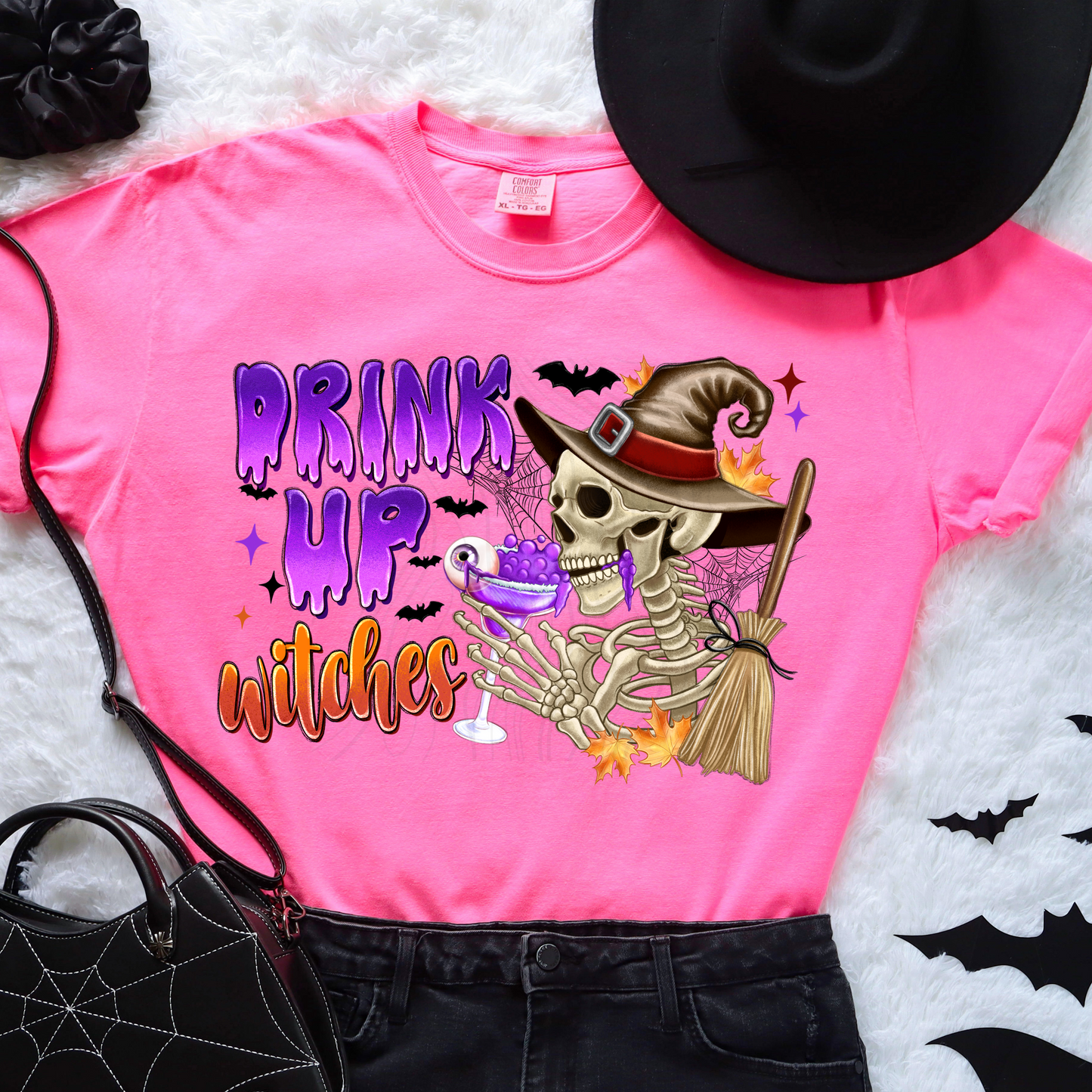 Drink Up Witches Purple Transfer