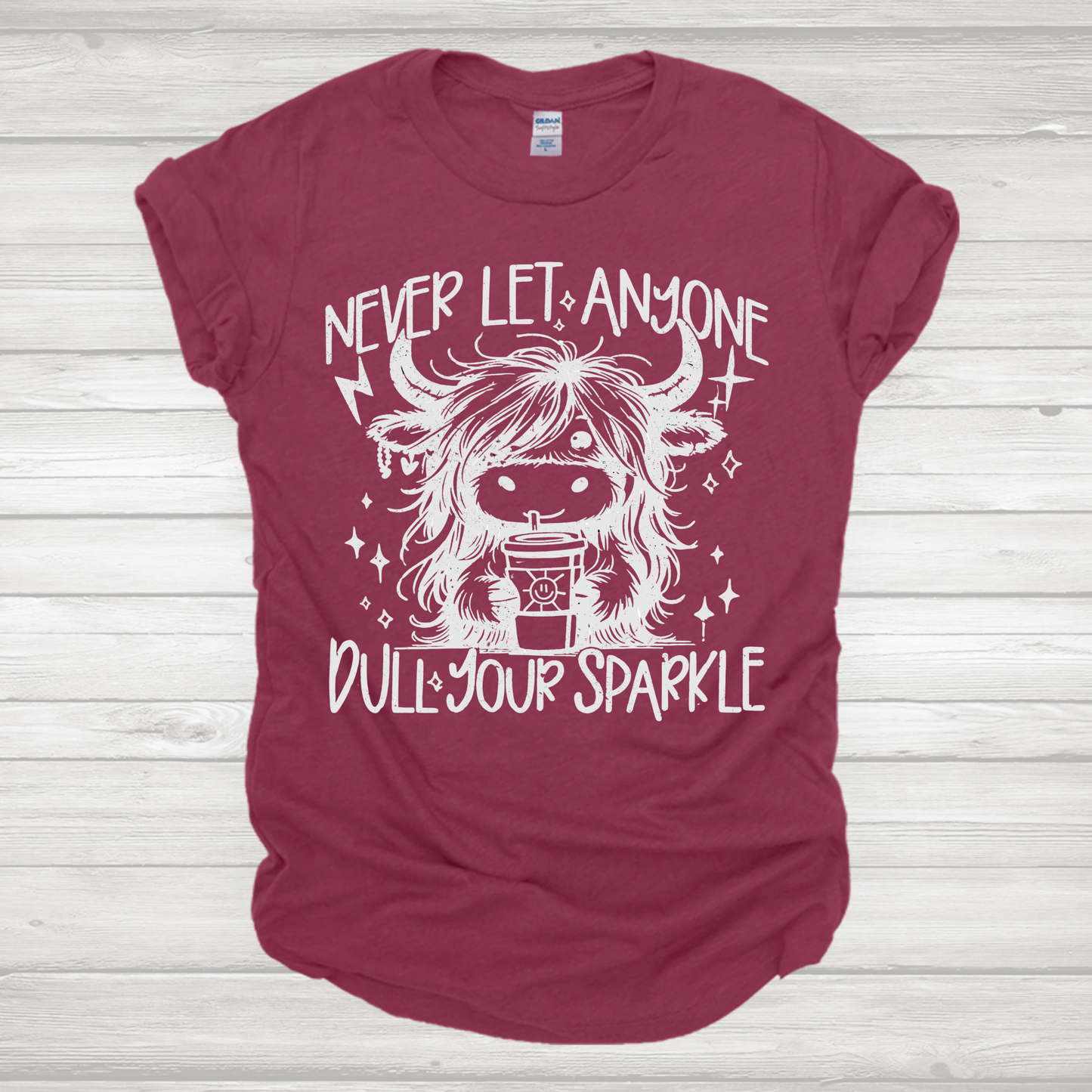 Dull Your Sparkle White Transfer