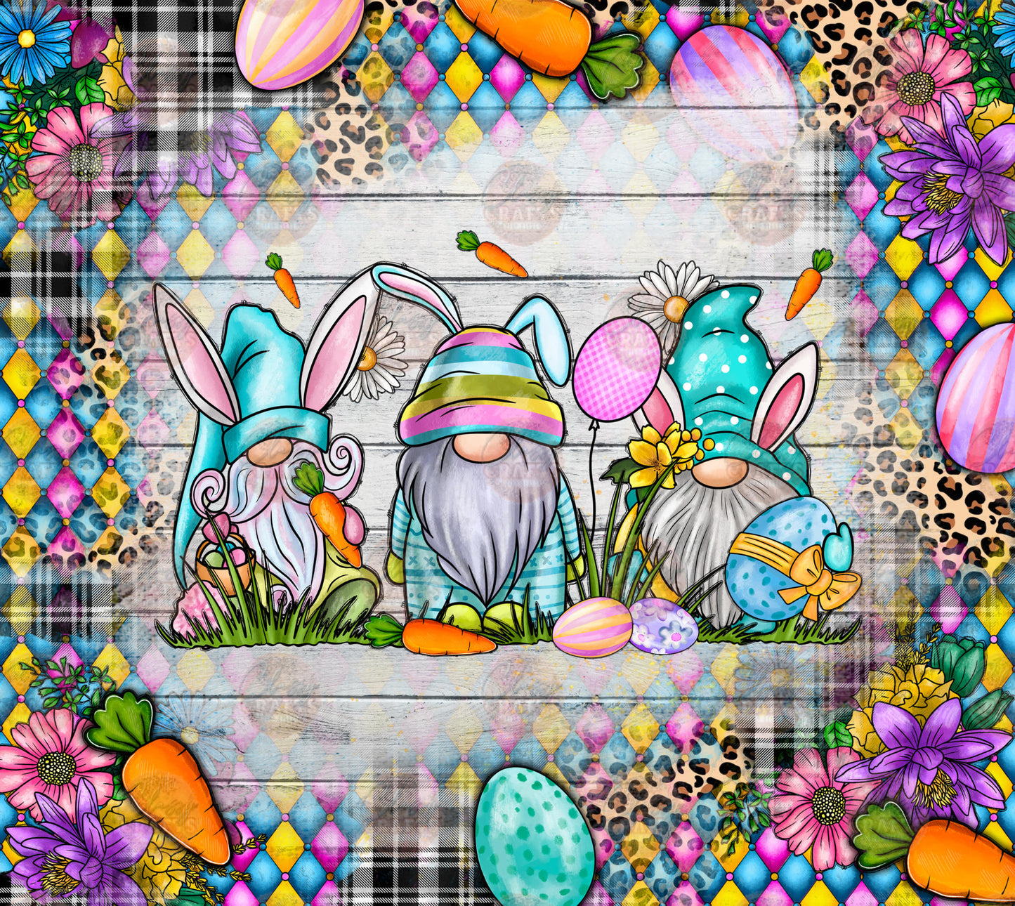 Easter Gnome Tumbler Wrap