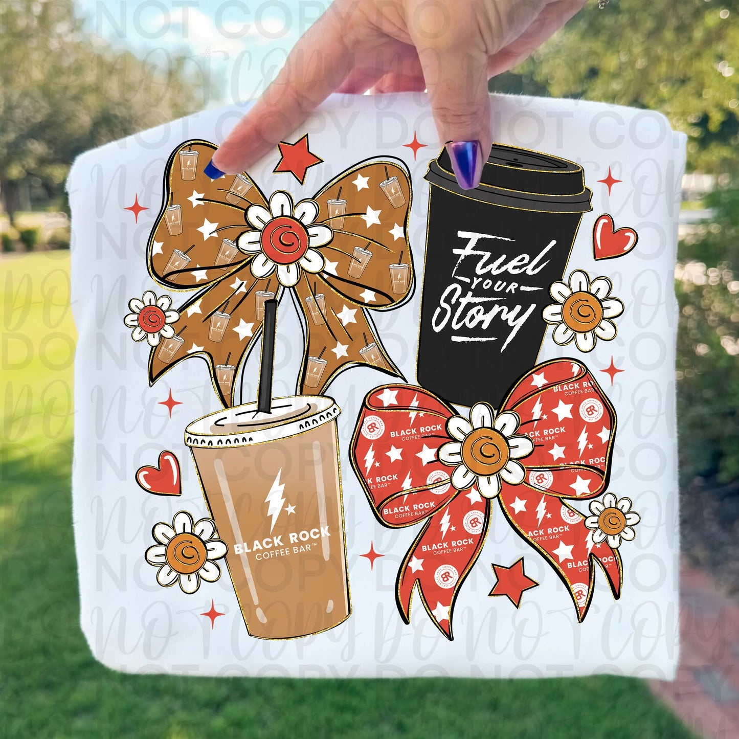 Black Rock Coquette Coffee Transfer