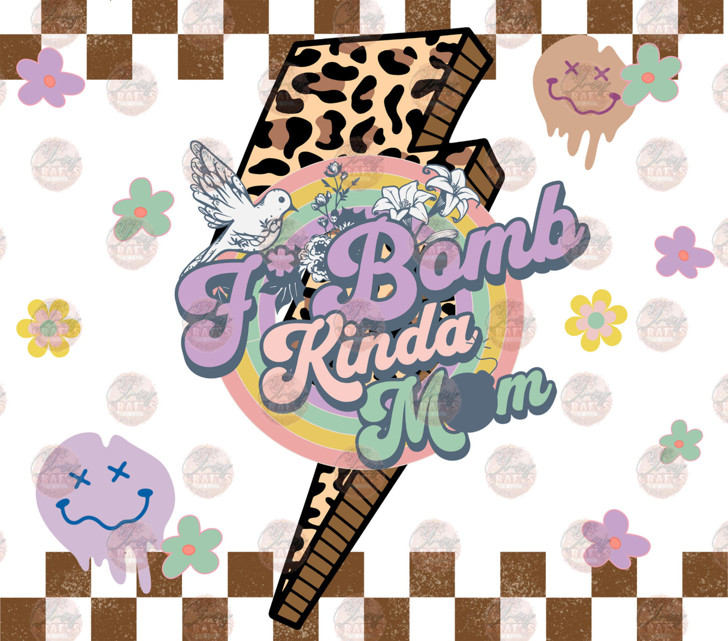 F Bomb Kinda Mom Tumbler Wrap