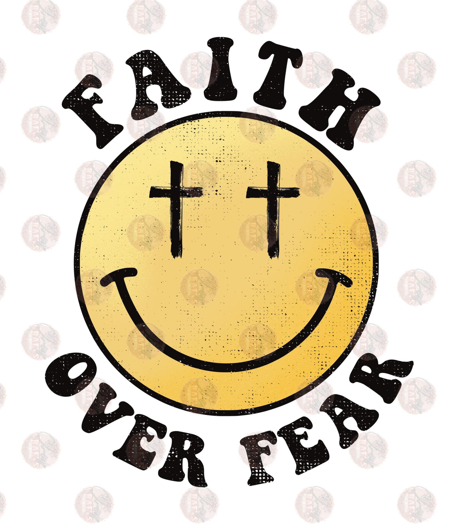 Faith Over Fear Smiley Transfers