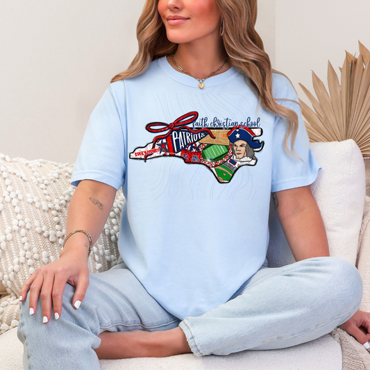 Faith Christian Patriots Game Day Coquette Transfer