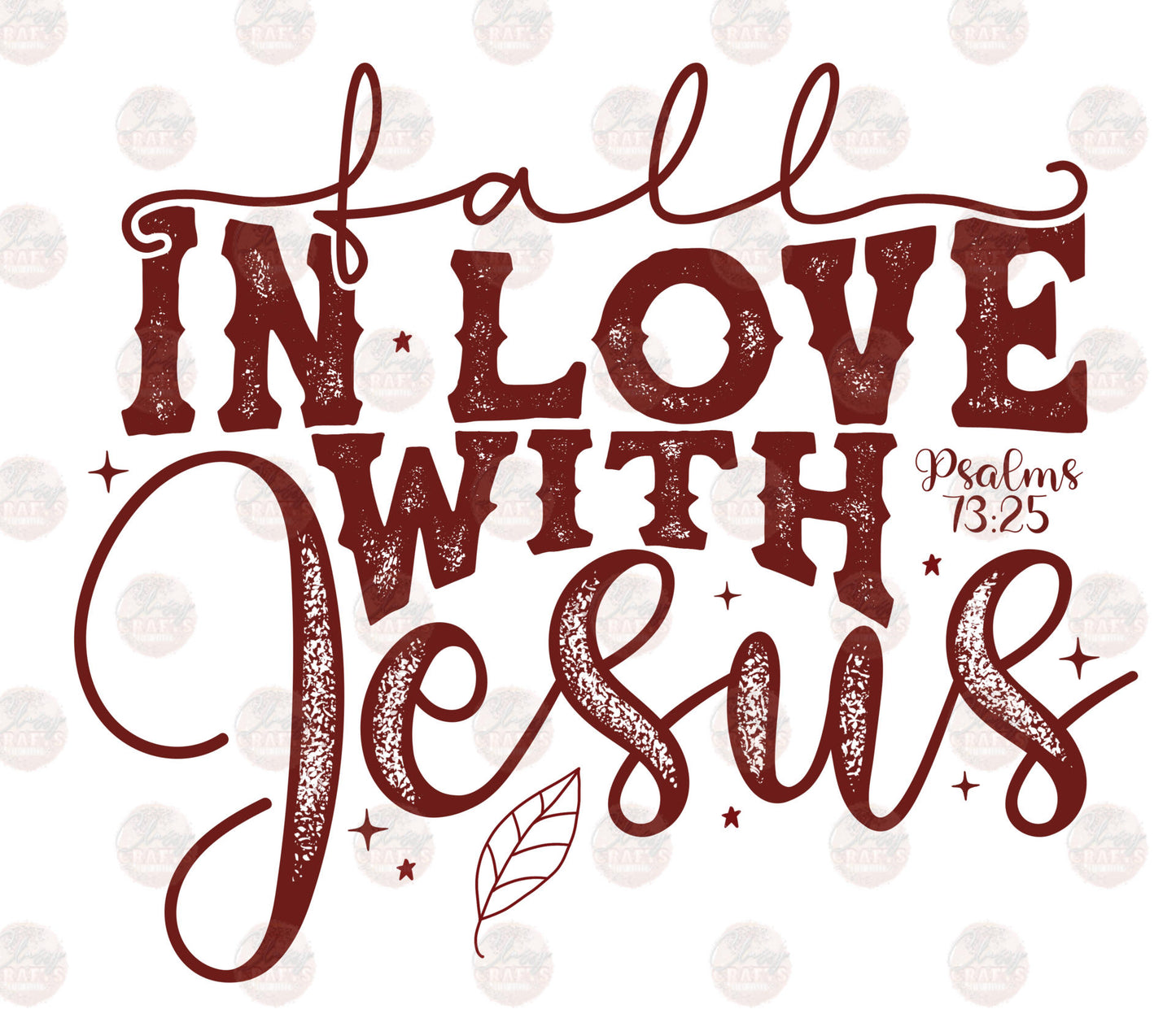 Fall In Love With Jesus Transfer