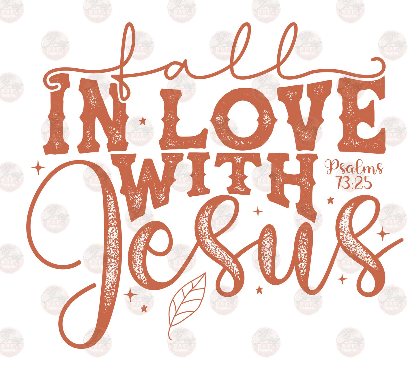 Fall In Love With Jesus Transfer