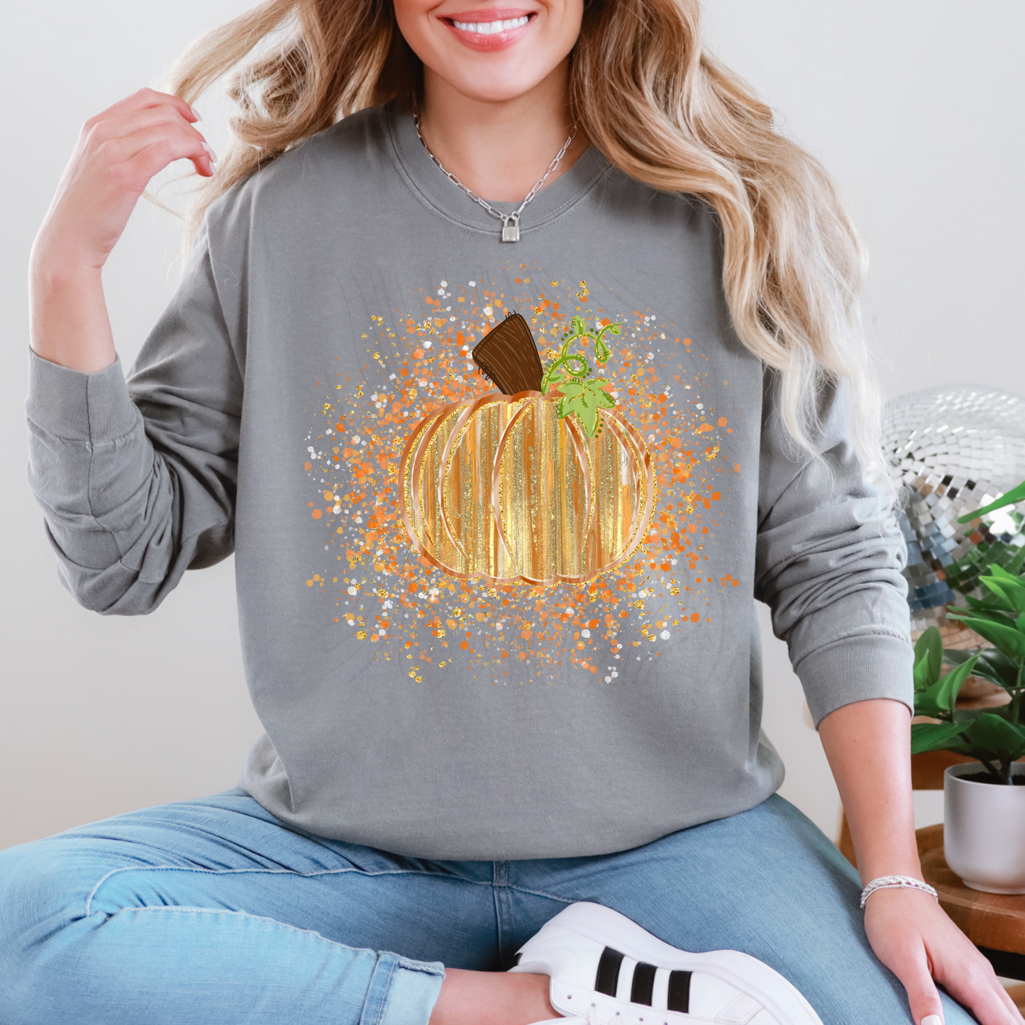 Fall Splatter Pumpkin Transfer