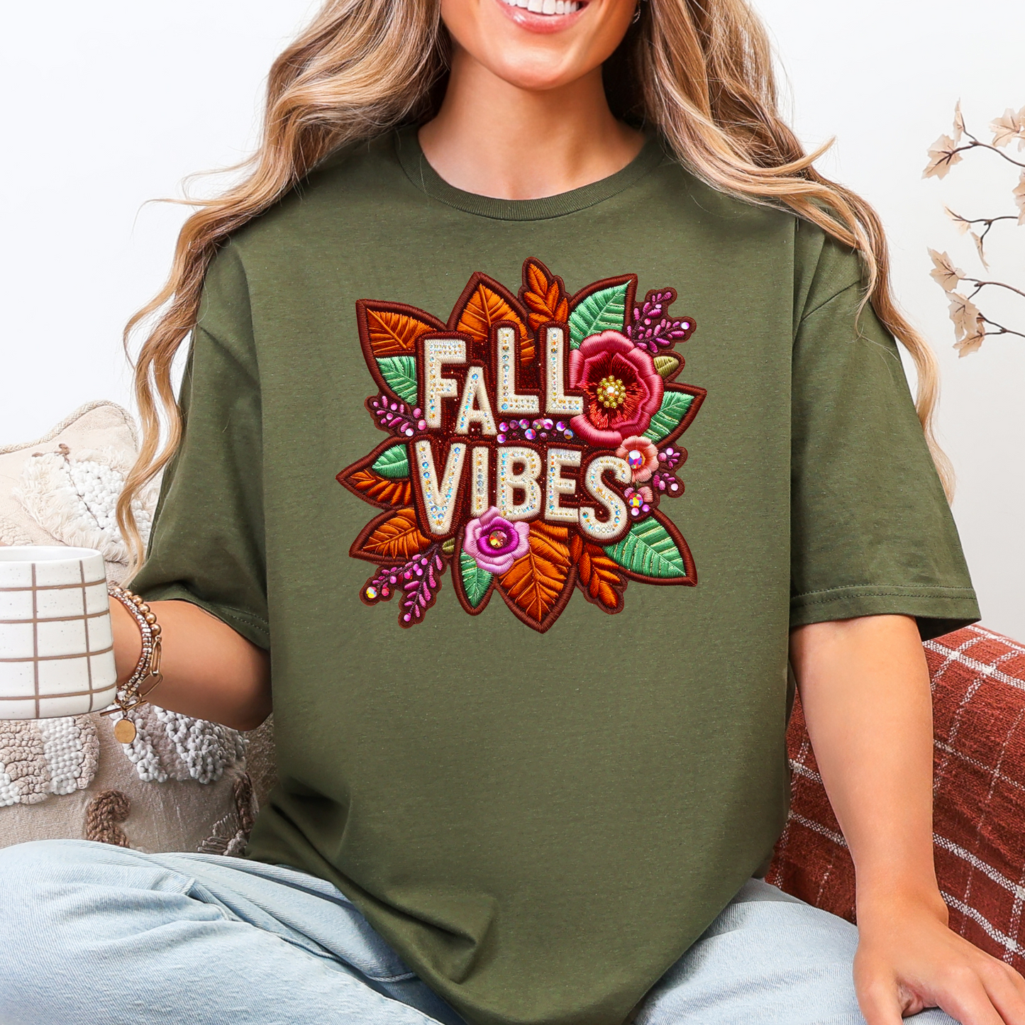 Fall Vibes Green Transfer