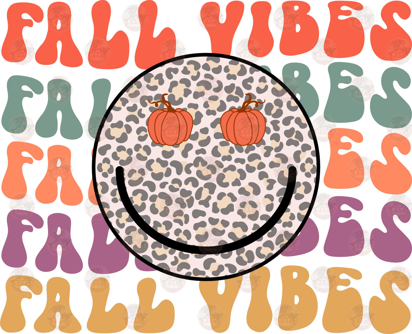 Smiley Fall Vibes Transfer
