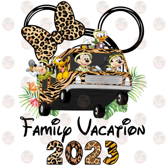Family World Vacay 2023 Bow - Sublimation Transfer