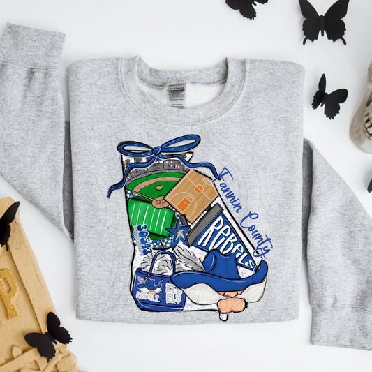 Fannin Country Rebels Game Day Coquette Transfer