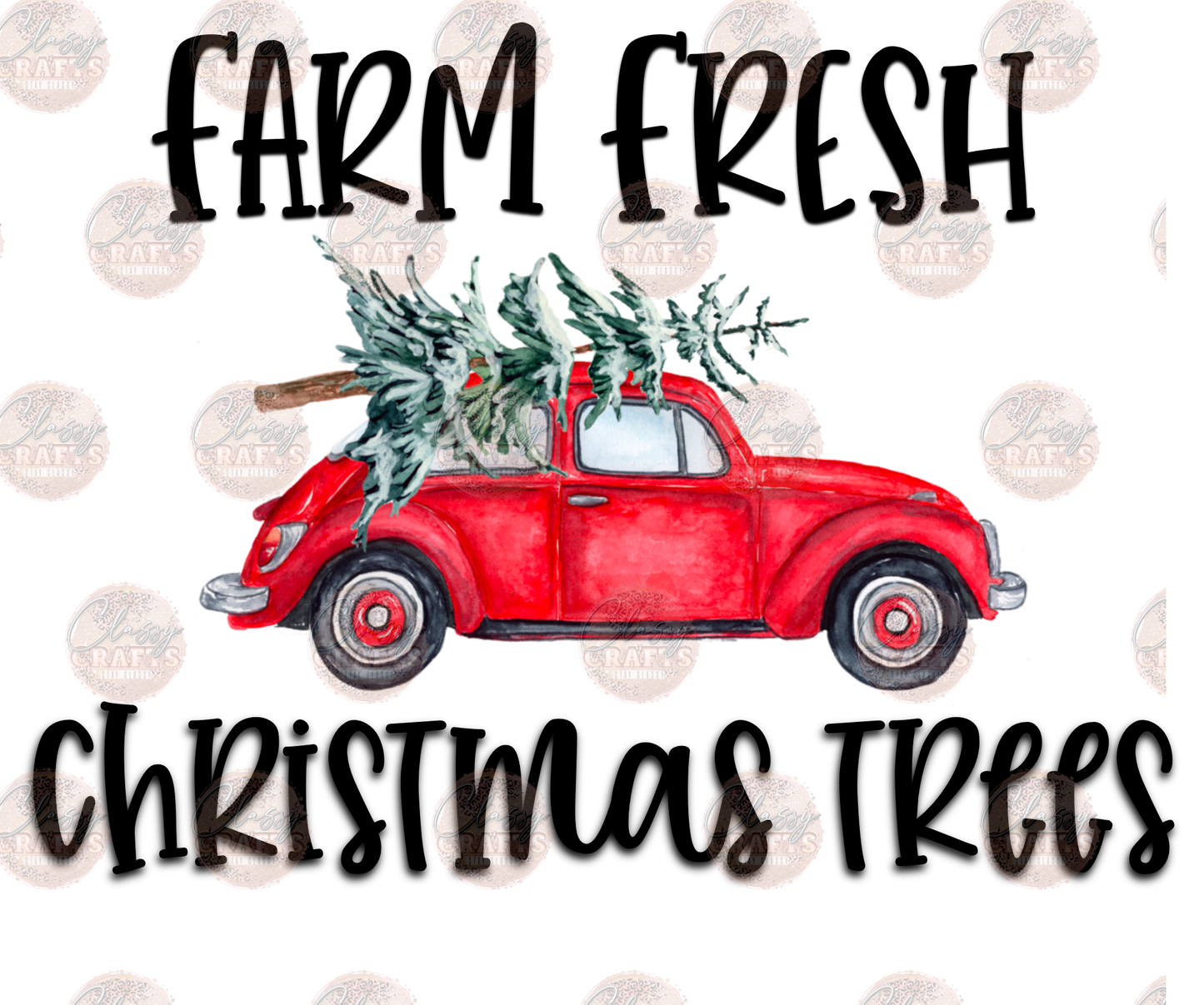 Farm Fresh Christmas Trees Slug Bug Transfer