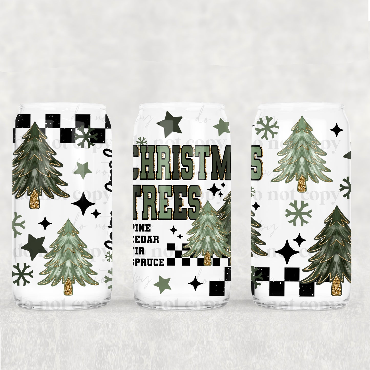 Farm Fresh Trees Libbey Wrap 16 Oz Transfer