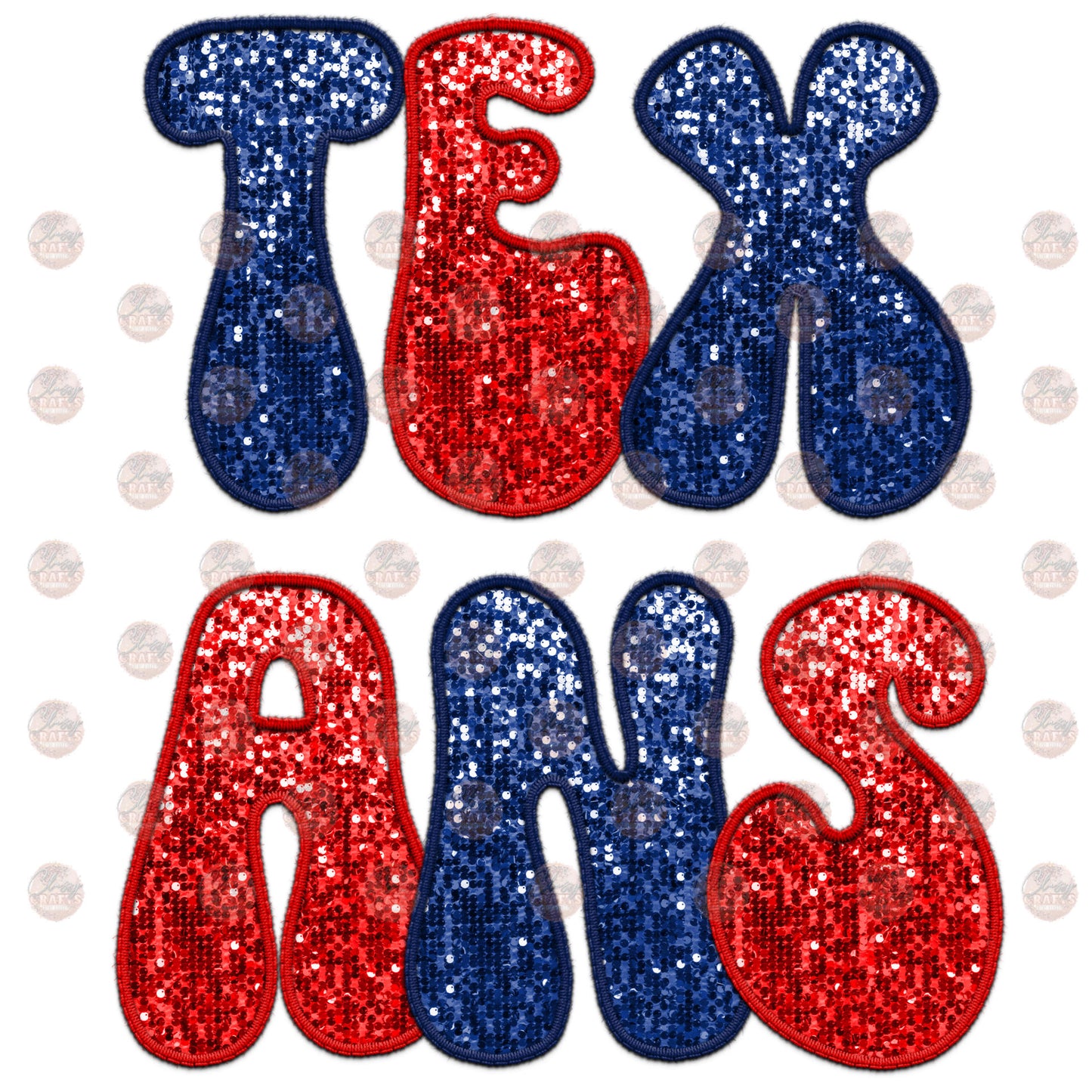 HT Faux Embroidery Sequin Transfer