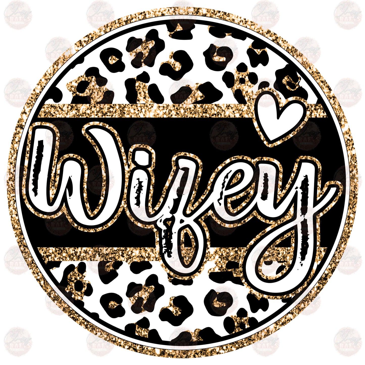 Faux Glitter Wifey & Cheetah - Sublimation Transfers