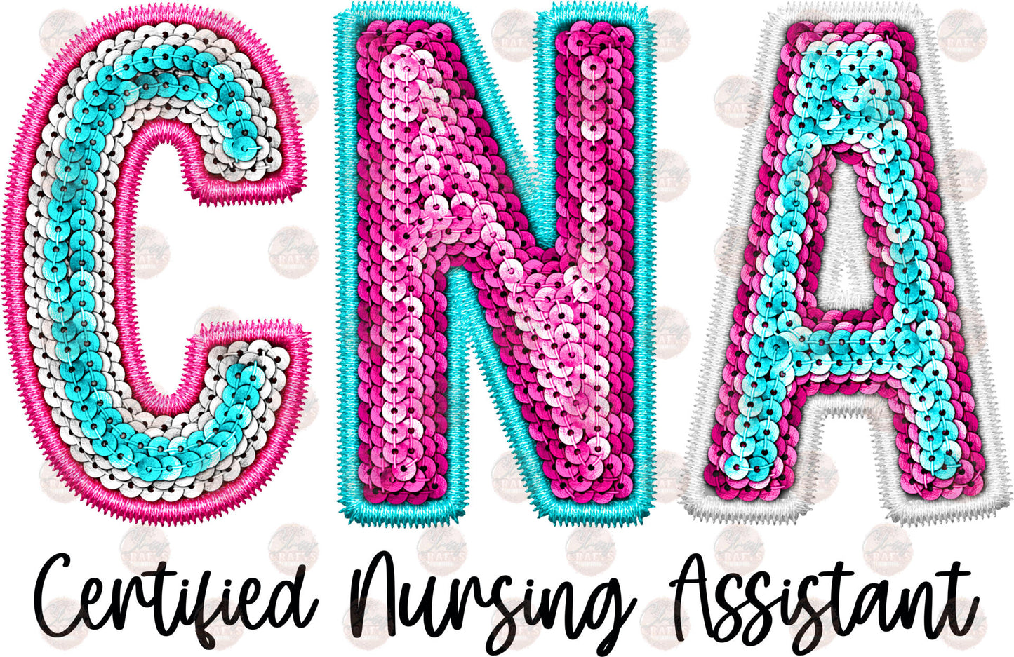 Faux Sequin CNA Transfer