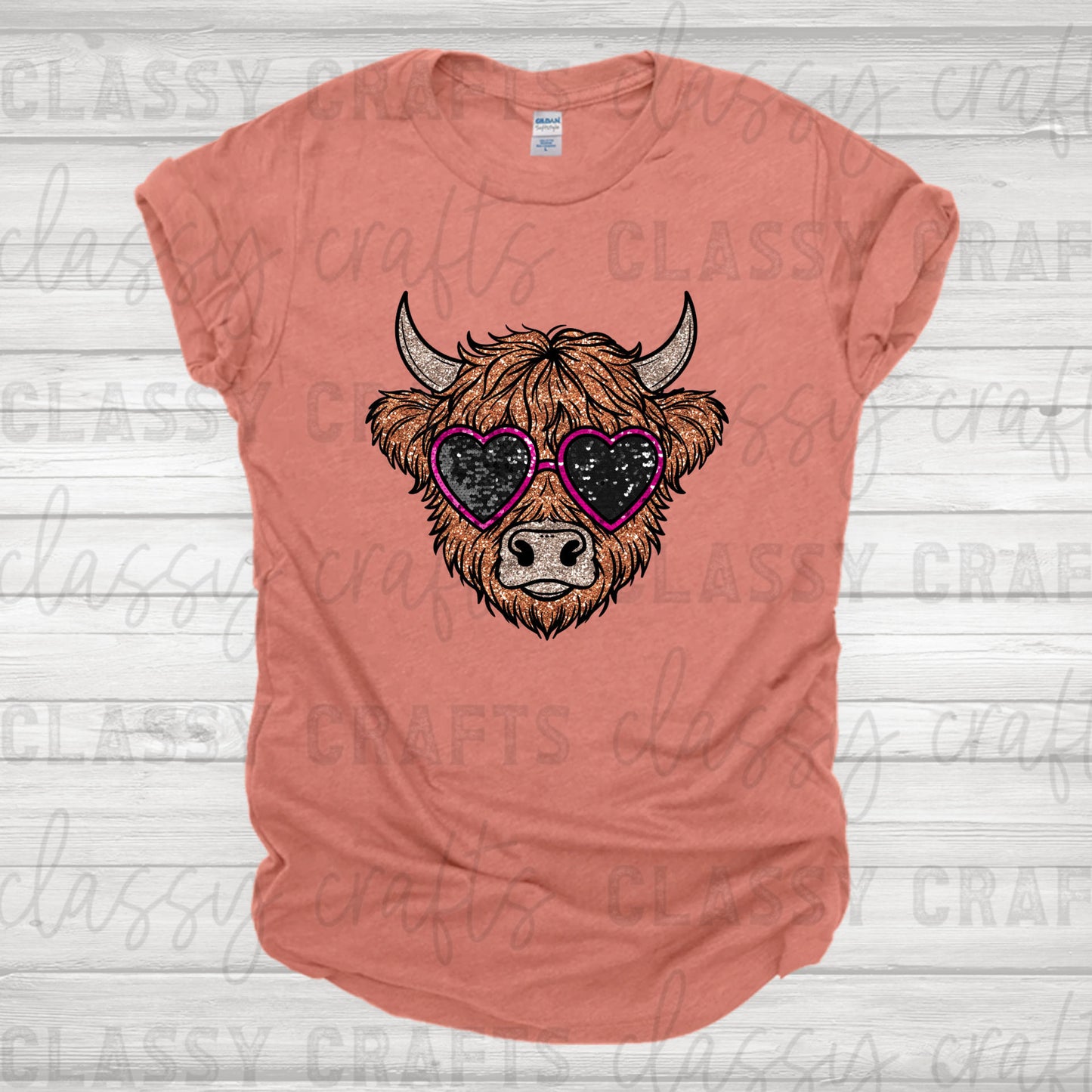 Faux highland cow Transfer