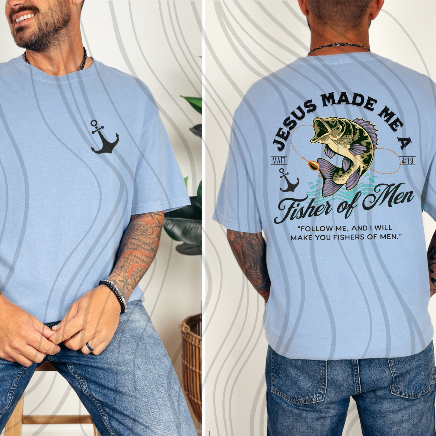 Fisher Of Men Transfer ** TWO PART* SOLD SEPARATELY**