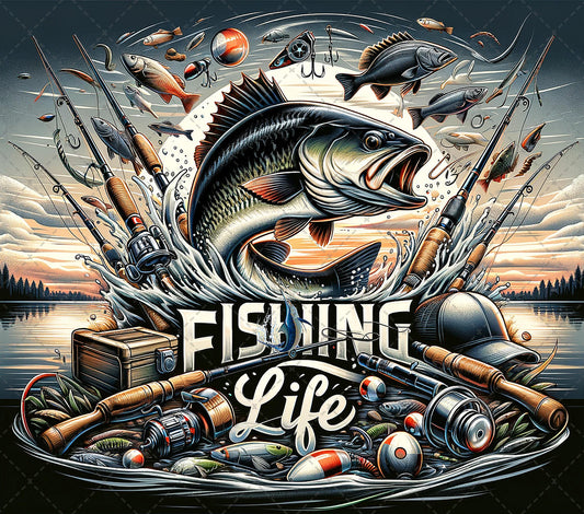 Fishing Life Tumbler Wrap
