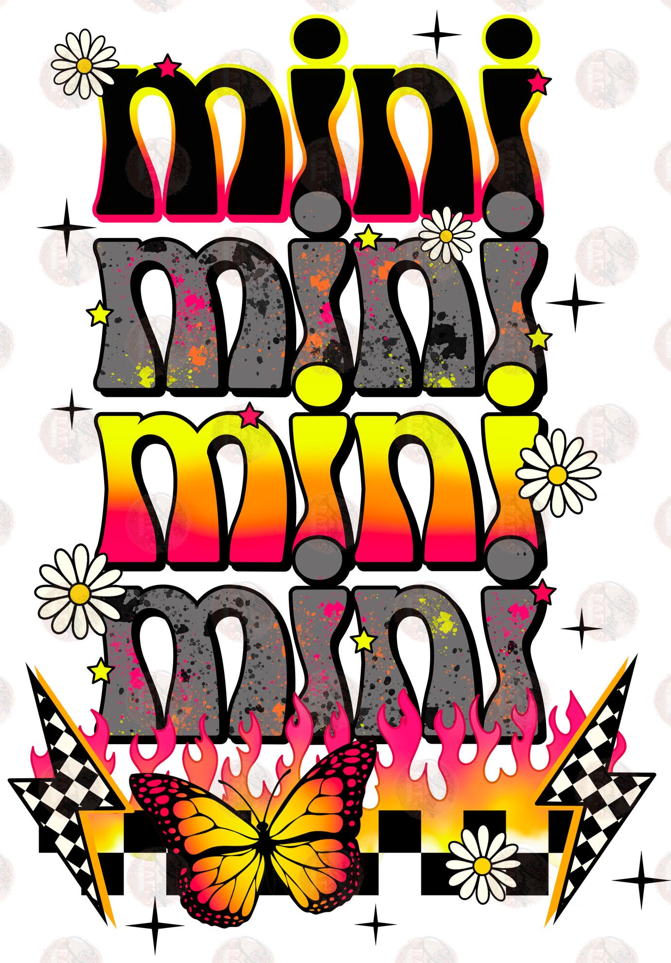 Flaming Mini Transfer