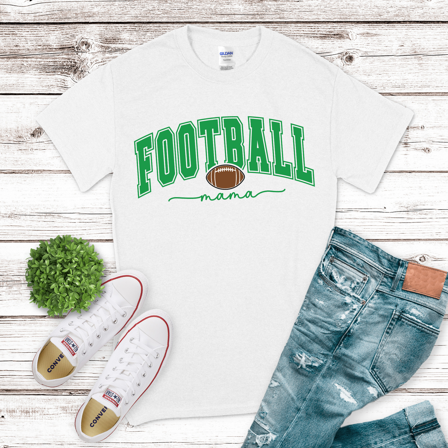 Football Mama green Transfer