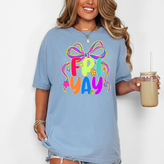 Fri Yay With Bow Transfer