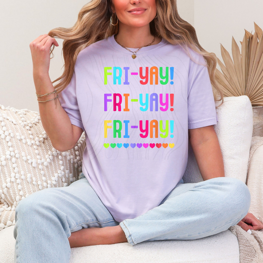 Friyay Teacher Tee Transfer