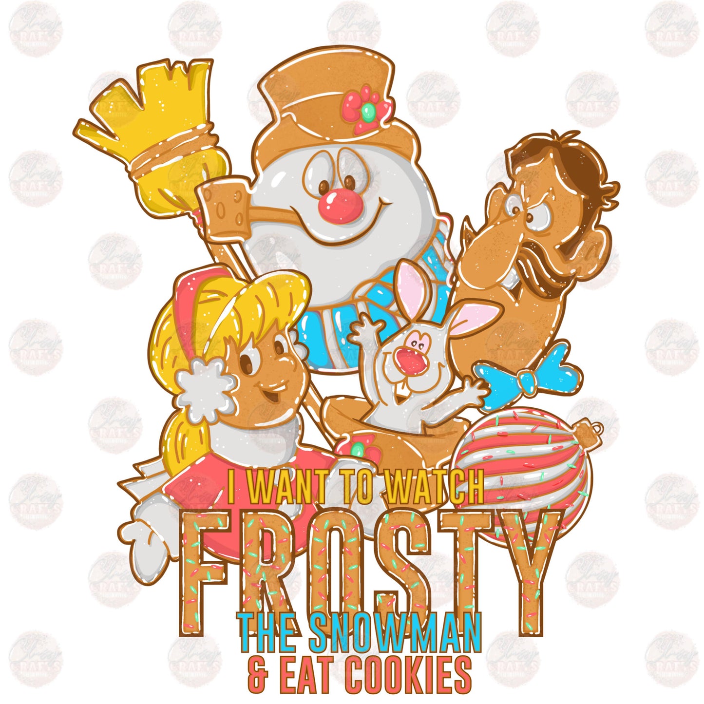 Frosty & Christmas Cookies Transfer