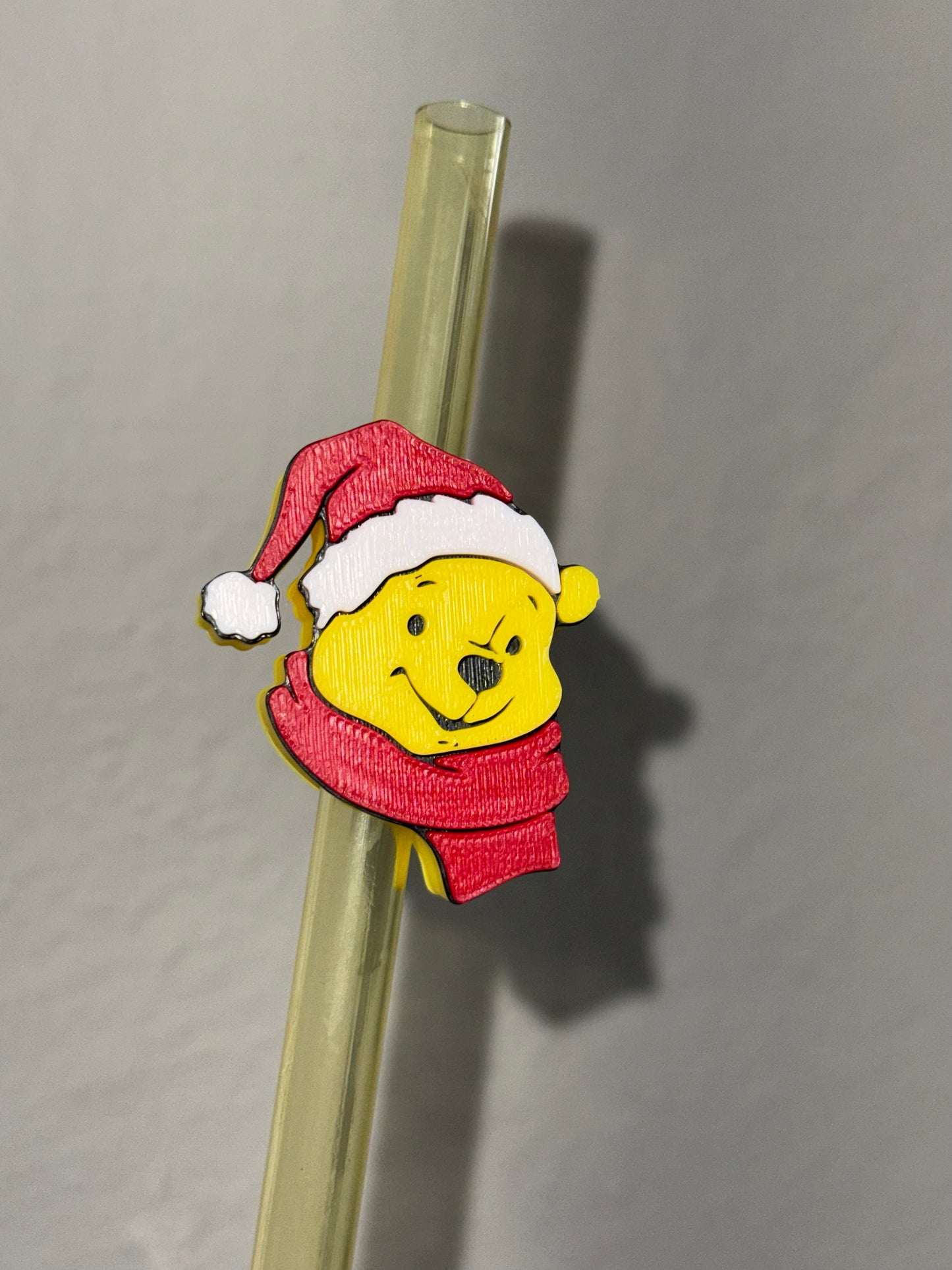 PoohBearr - 3D Printed Straw Topper