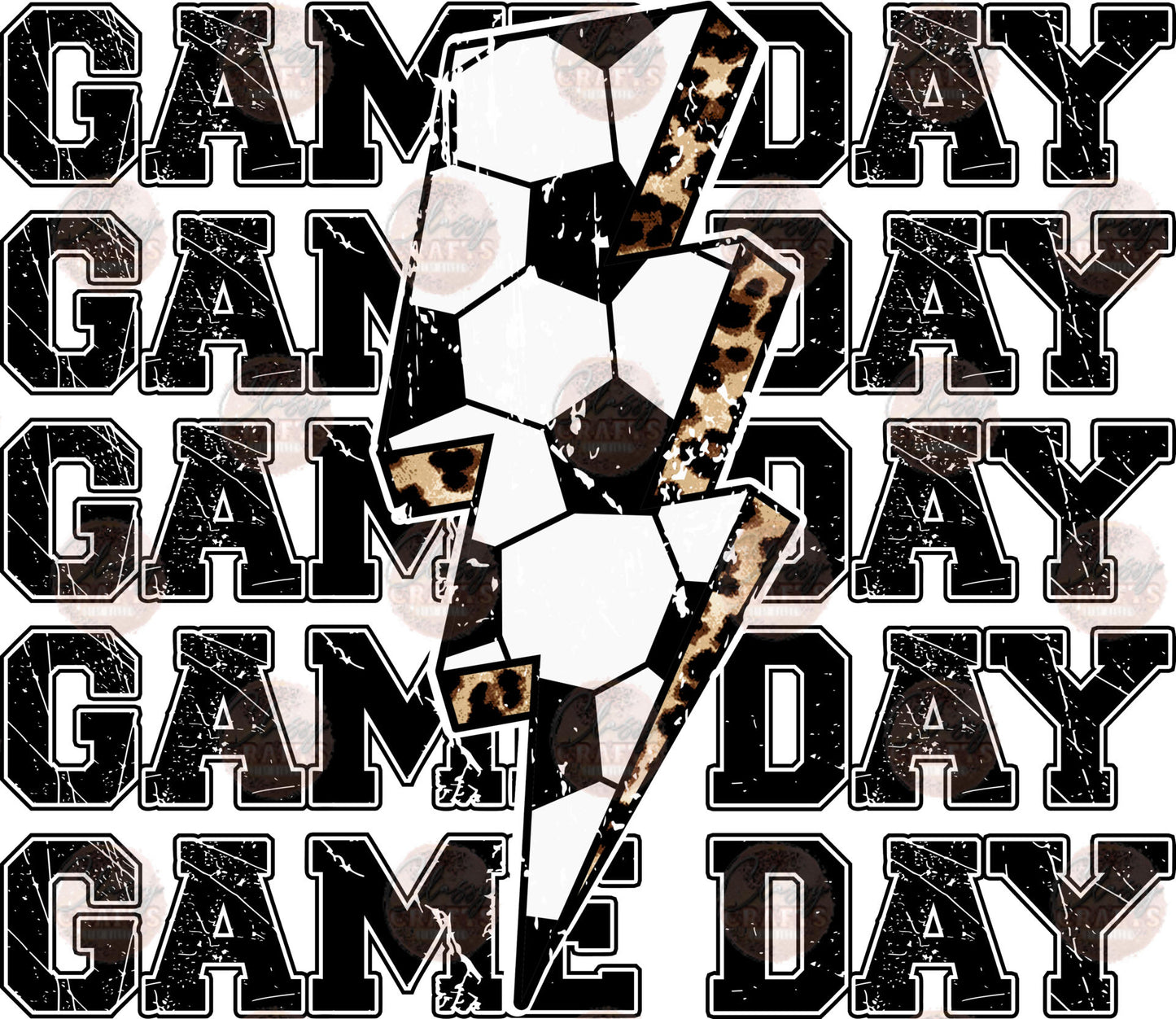 Game Day Soccer Bolt Transfer