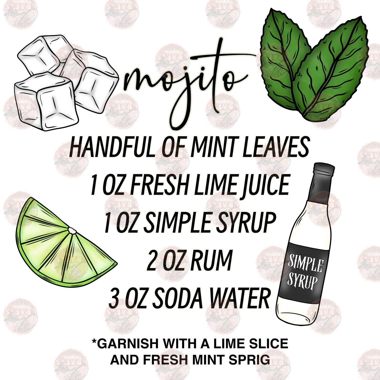 Garnish with a Slice of Lime Transfer