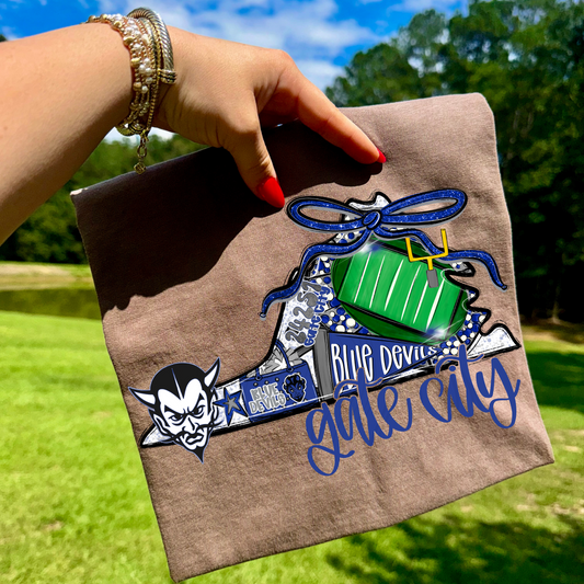 Gate City Blue Devils Game Day Coquette Transfer