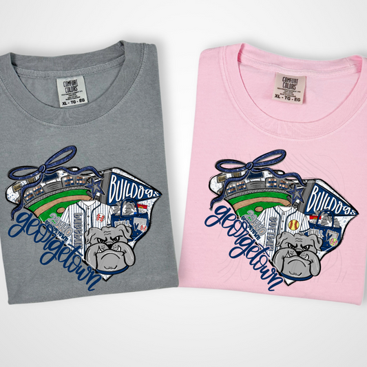 Georgetown Bulldogs Game Day Coquette Transfer