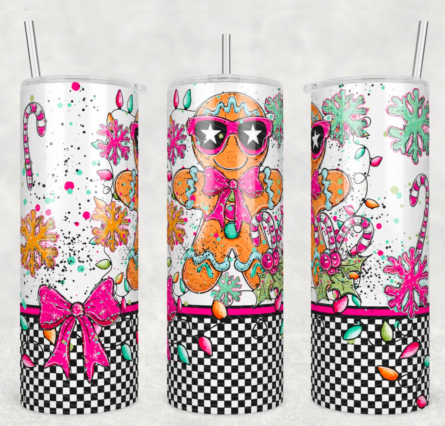 Gingerbread Wrap Tumbler Transfer