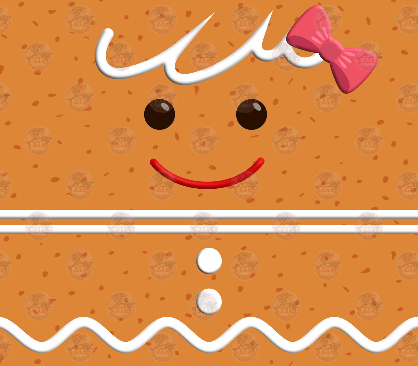 Gingerbread Tumbler Wrap