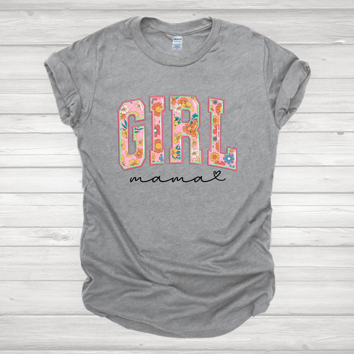 Girl Mama Floral Transfer