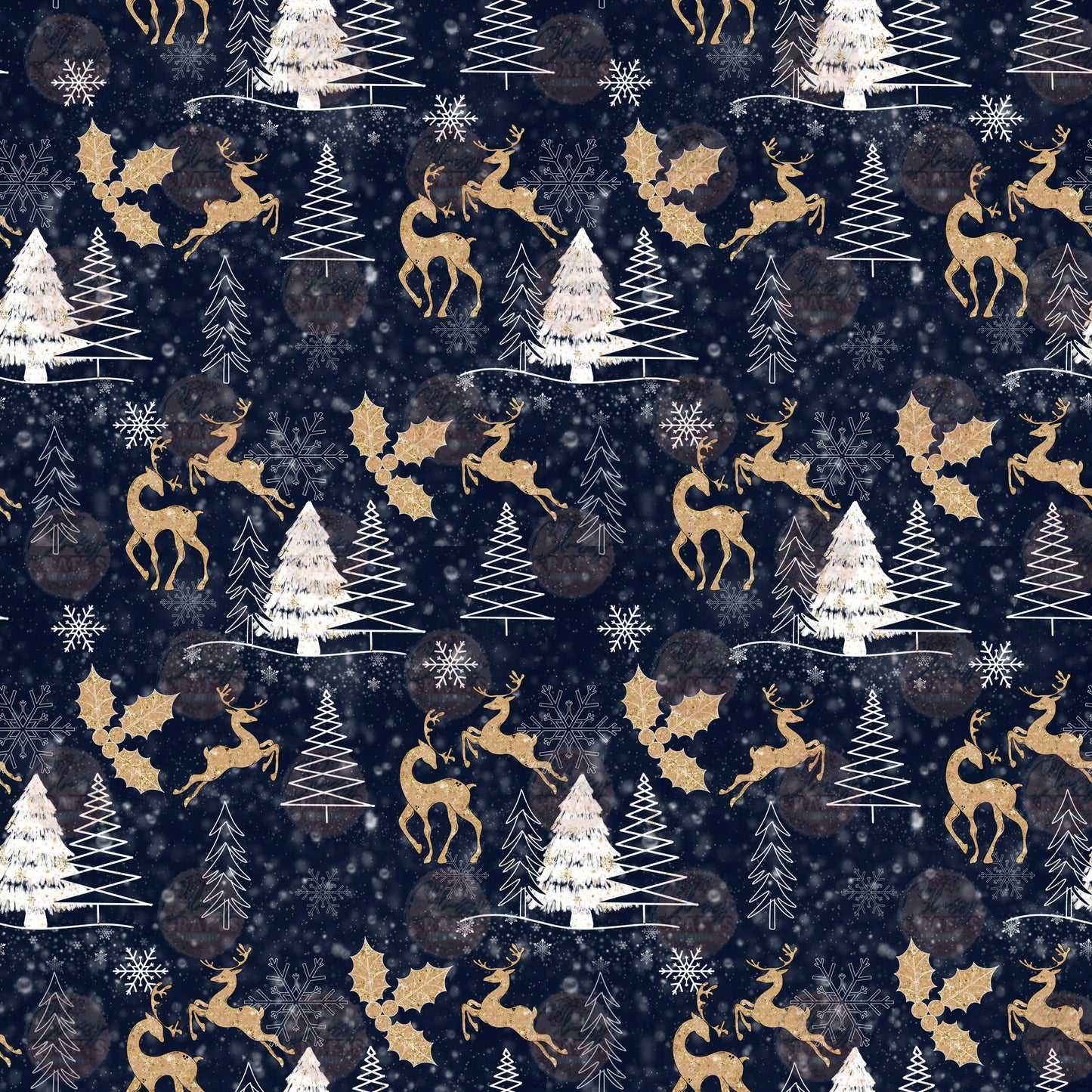 Glitter Reindeer Seamless Wrap