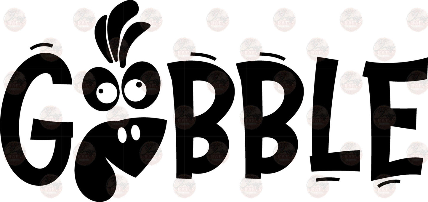Gobble Black Transfer