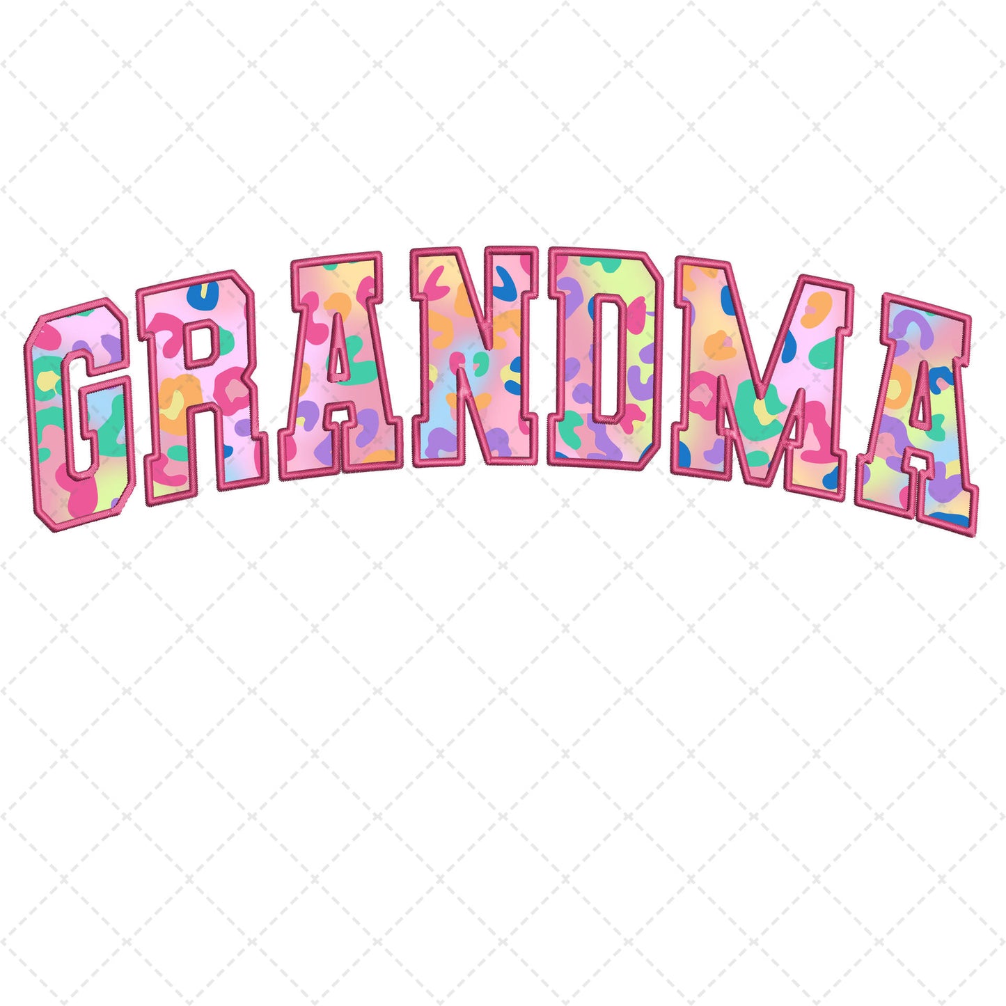 Grandma Pink Cheetah Transfer