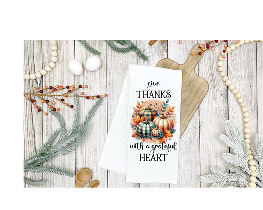 Grateful Heart Tea Towel Transfer