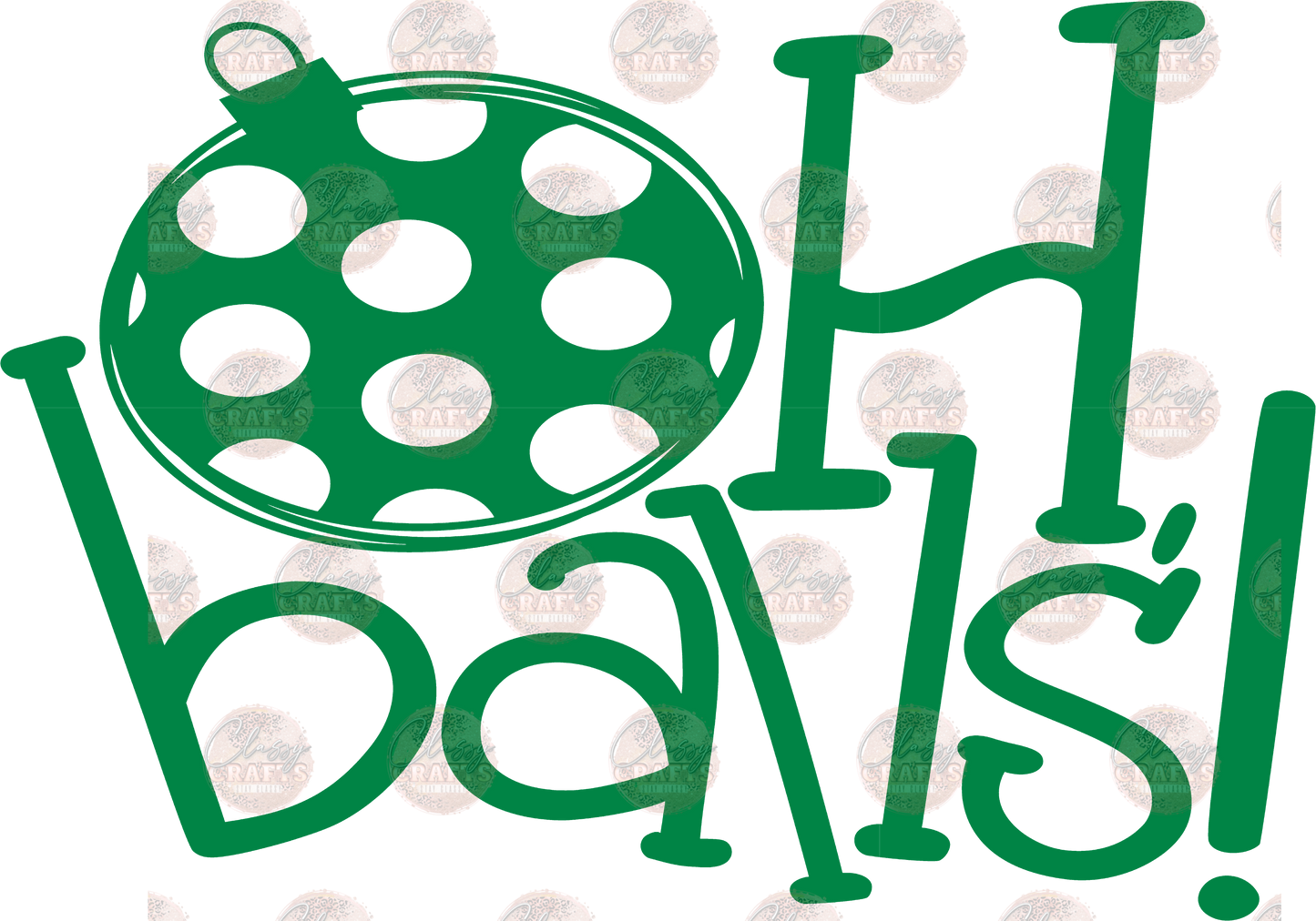 Green Oh Balls Transfer