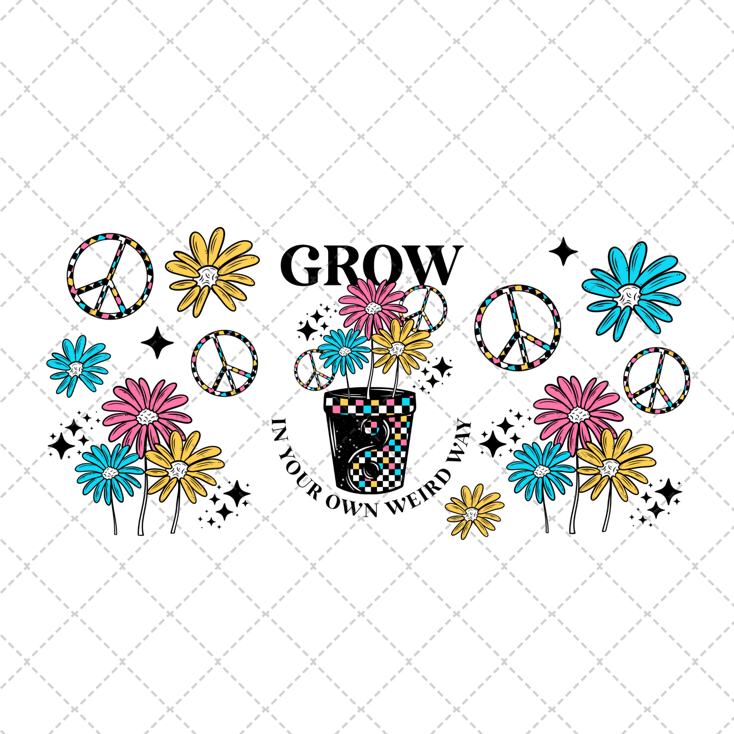 Grow Weird 16oz Libbey Wrap