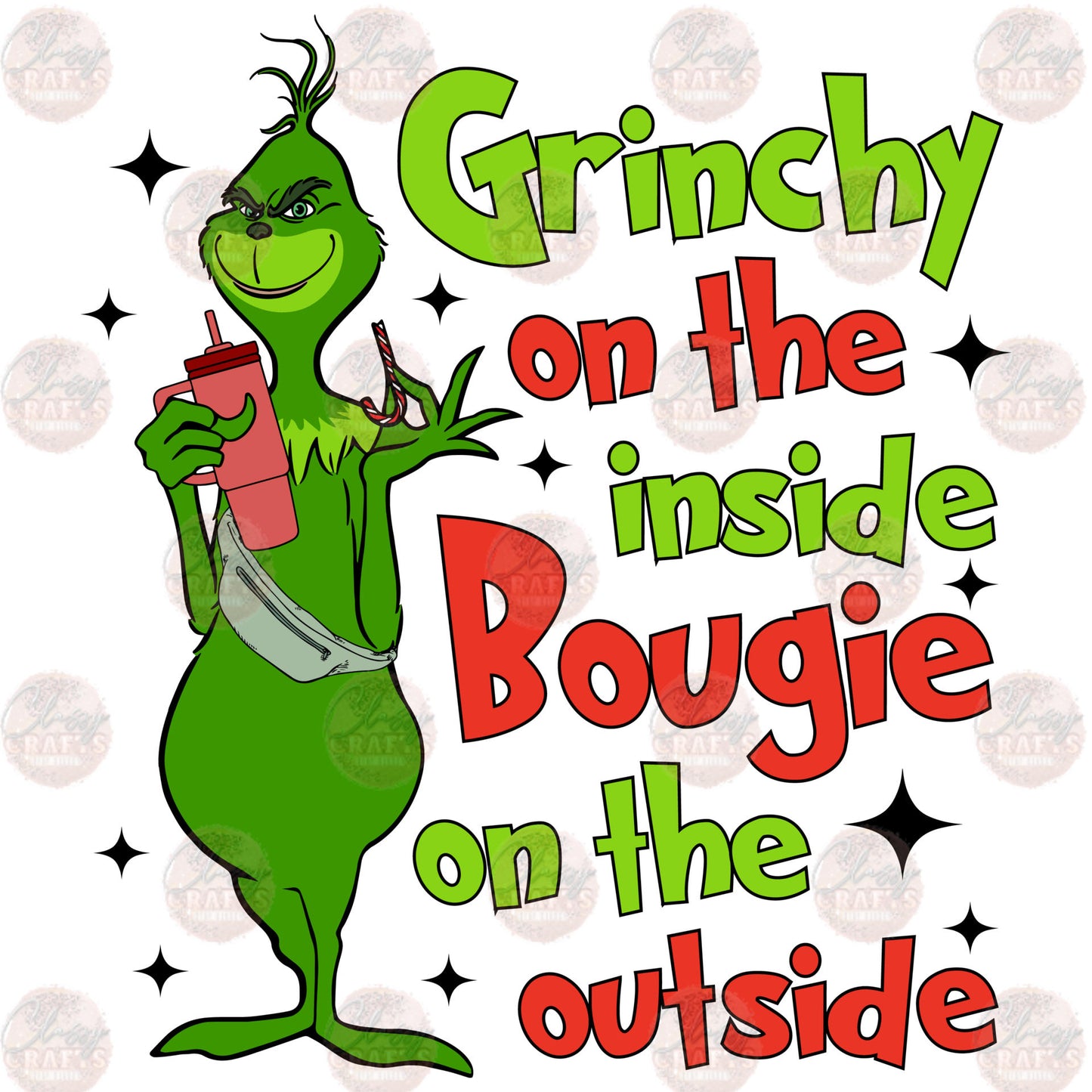 Grumpy On The Inside Bougie On The Outside Transfer