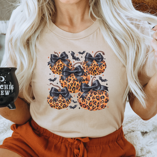 Halloween Leopard Pumpkins Transfer